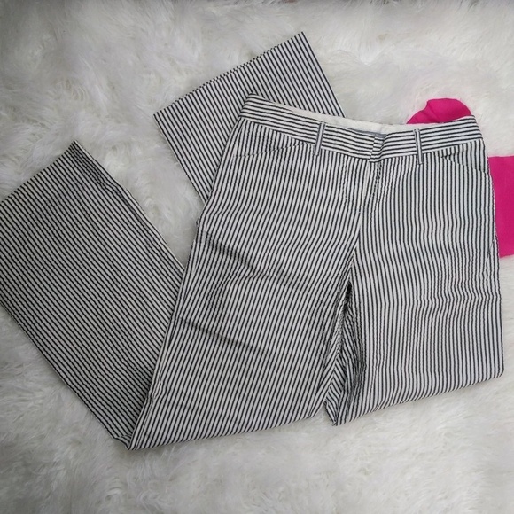 @ Express 2 White Grey Striped Trouser Pant Editor - Picture 7 of 7